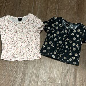 Art Class Girls Size 6/6x (2) Crop Tops